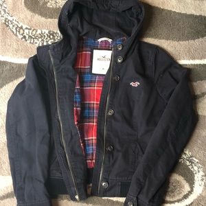 Navy Blue Hollister Winter Coat